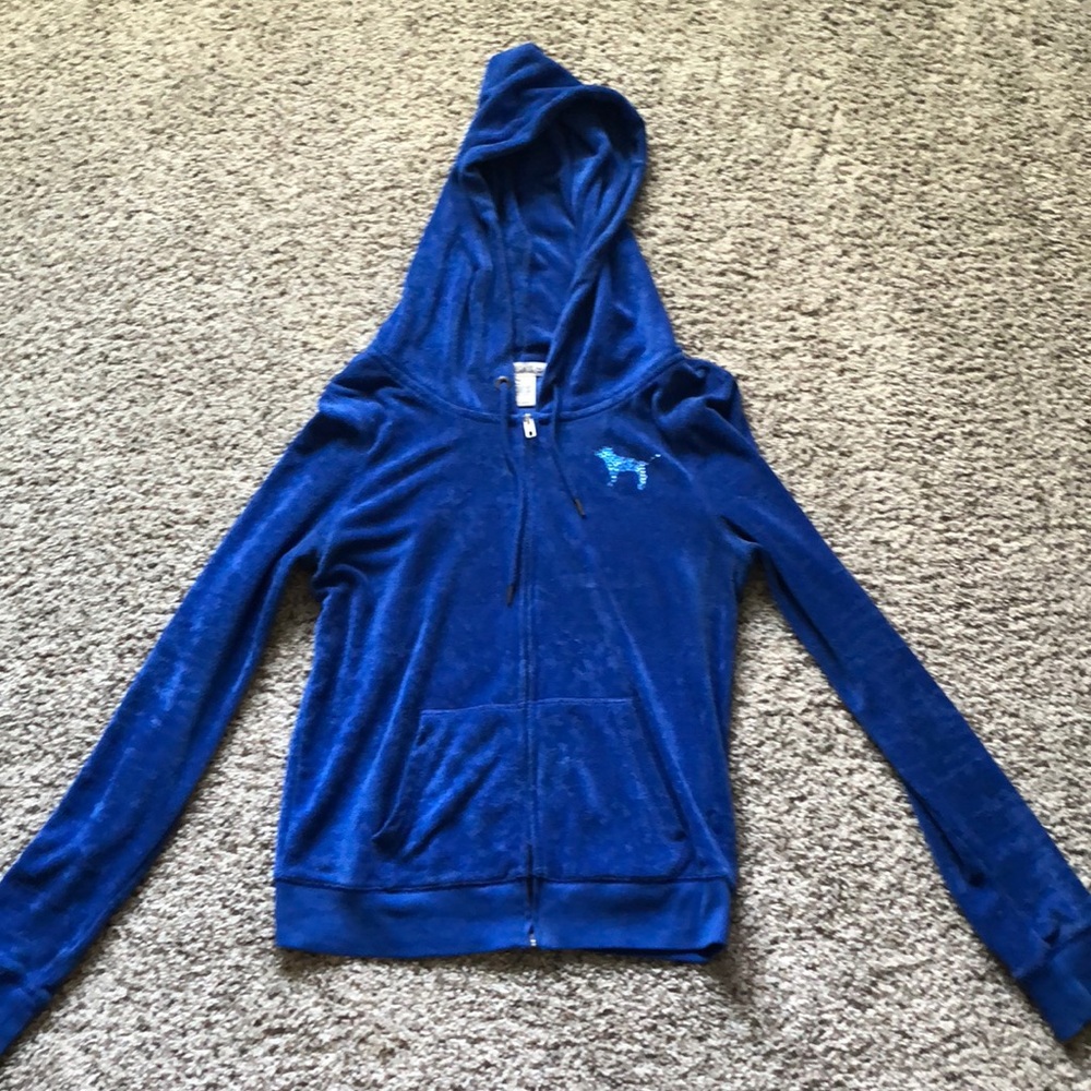 Pink zip up hoodie